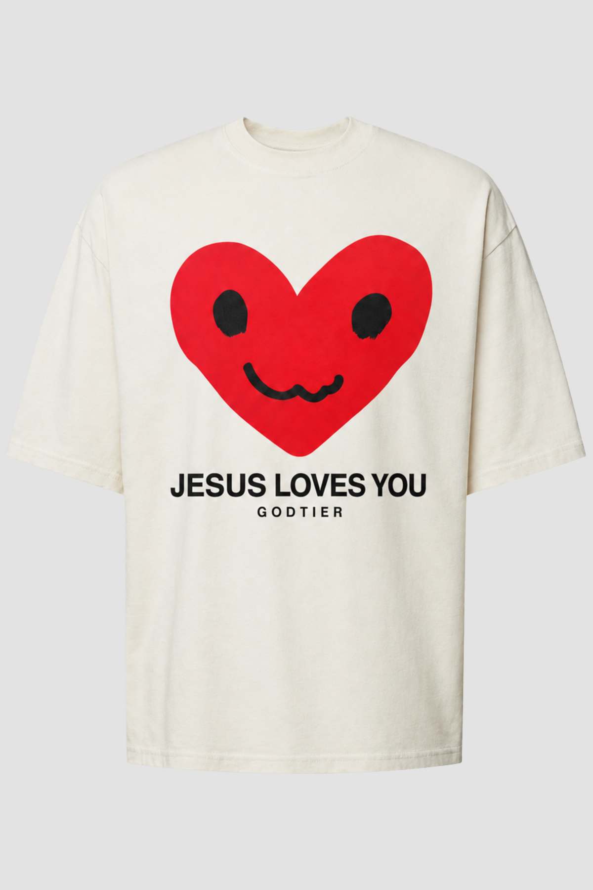 Camiseta oversized GODTIER estampa Heart — foto 1