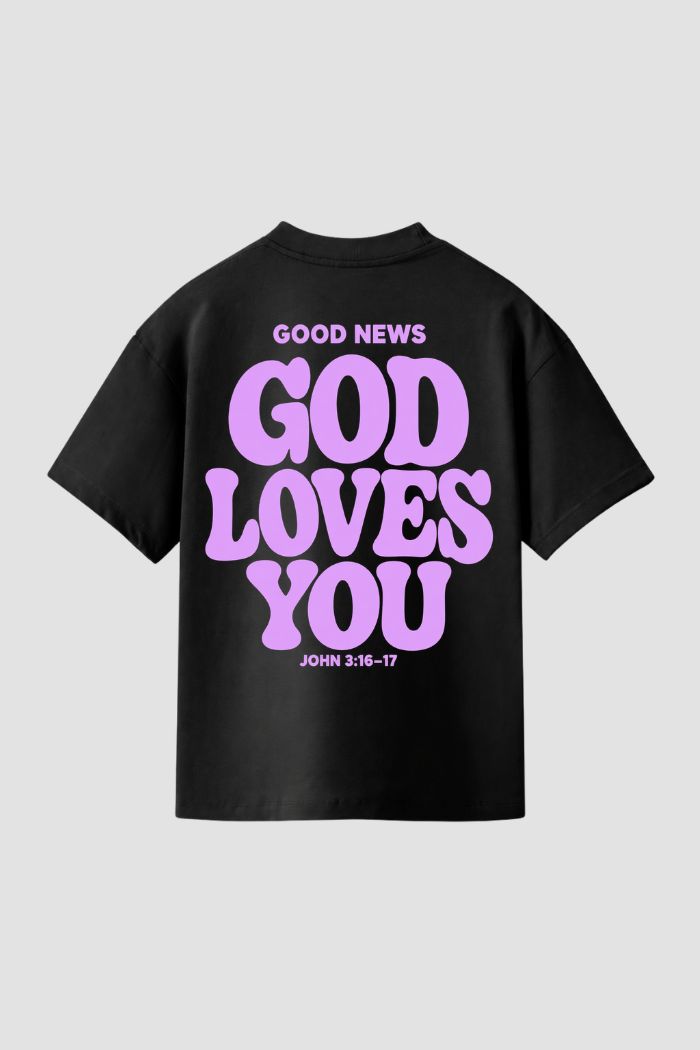 Camiseta Regular Fit GOD HEAVY™ - God Loves You
