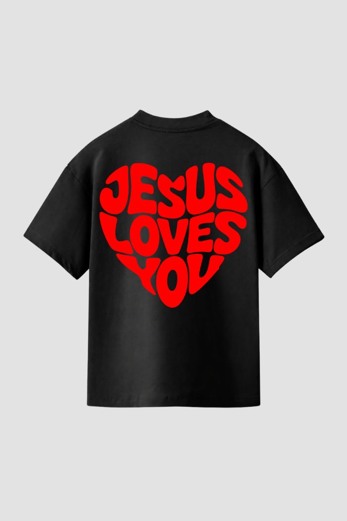 Camiseta Regular Fit GOD HEAVY™ - Jesus Loves You
