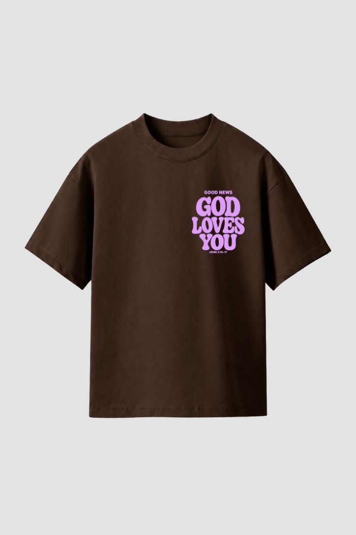 Camiseta Regular Fit GOD HEAVY™ - God Loves You
