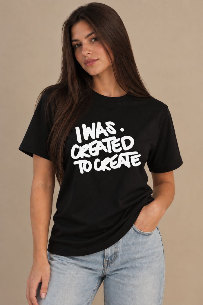 Camiseta Regular Fit GOD HEAVY™ - Created to Create