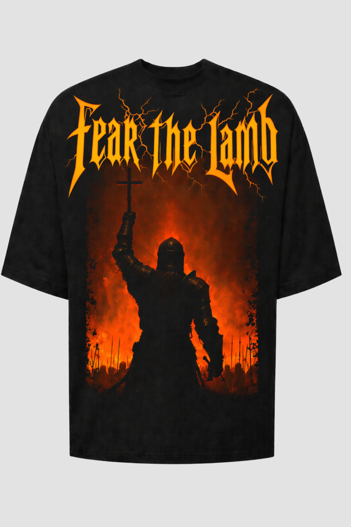 Camiseta oversized GODTIER estampa Guerreiro — foto 1