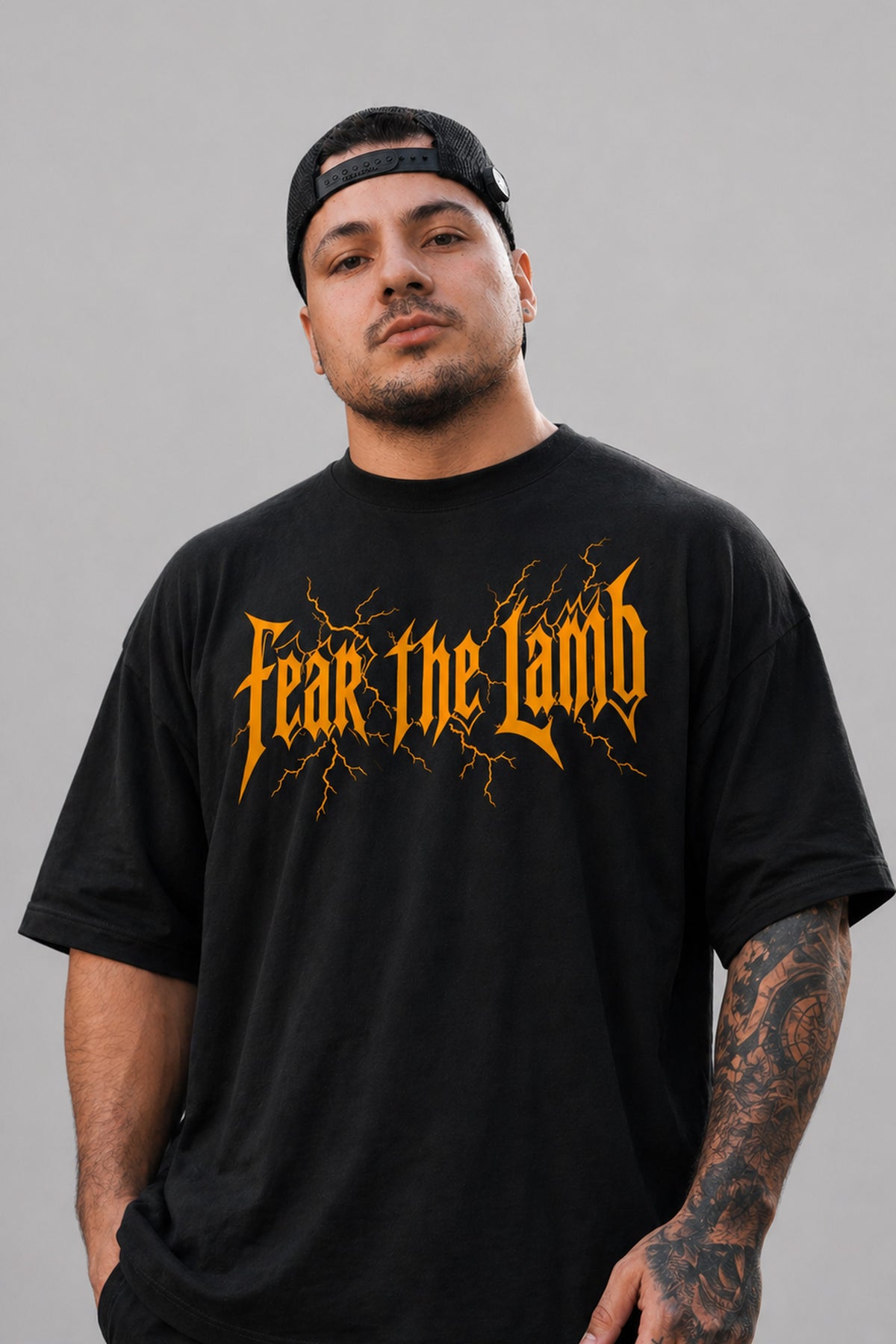 Camiseta oversized GODTIER estampa Handwrite Amarela — foto 2