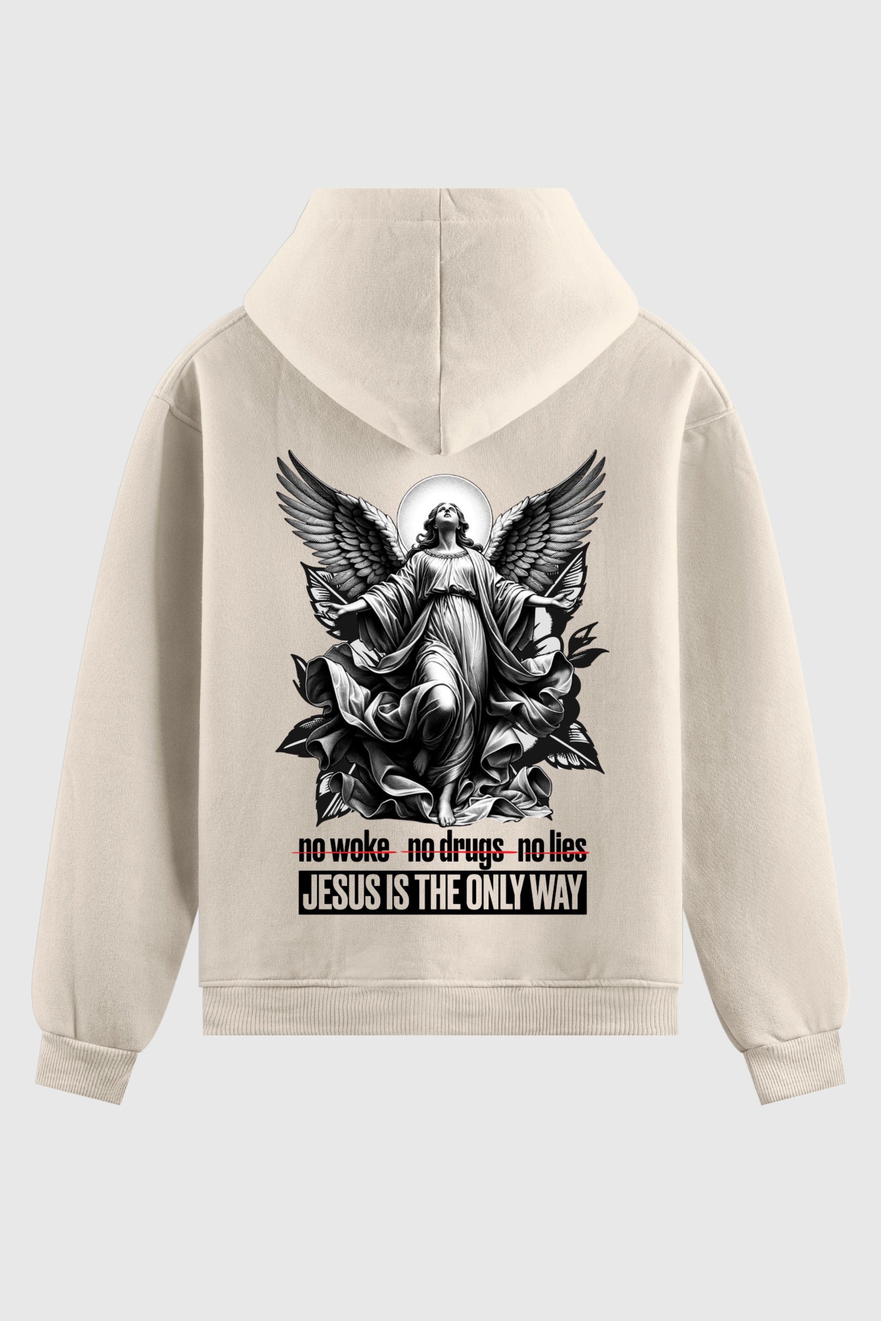 Moletom - Jesus Is the Only Way God Tier P Branco