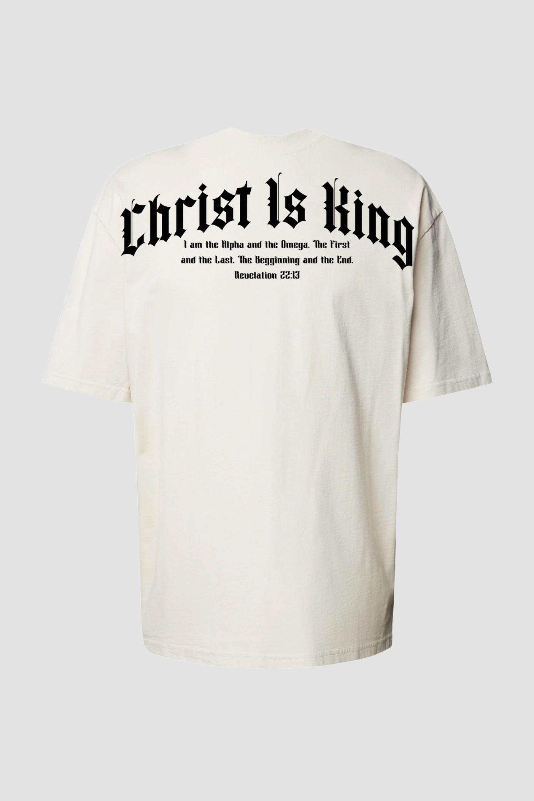 Oversized - Christ Is King God Tier P Off-White Masculino