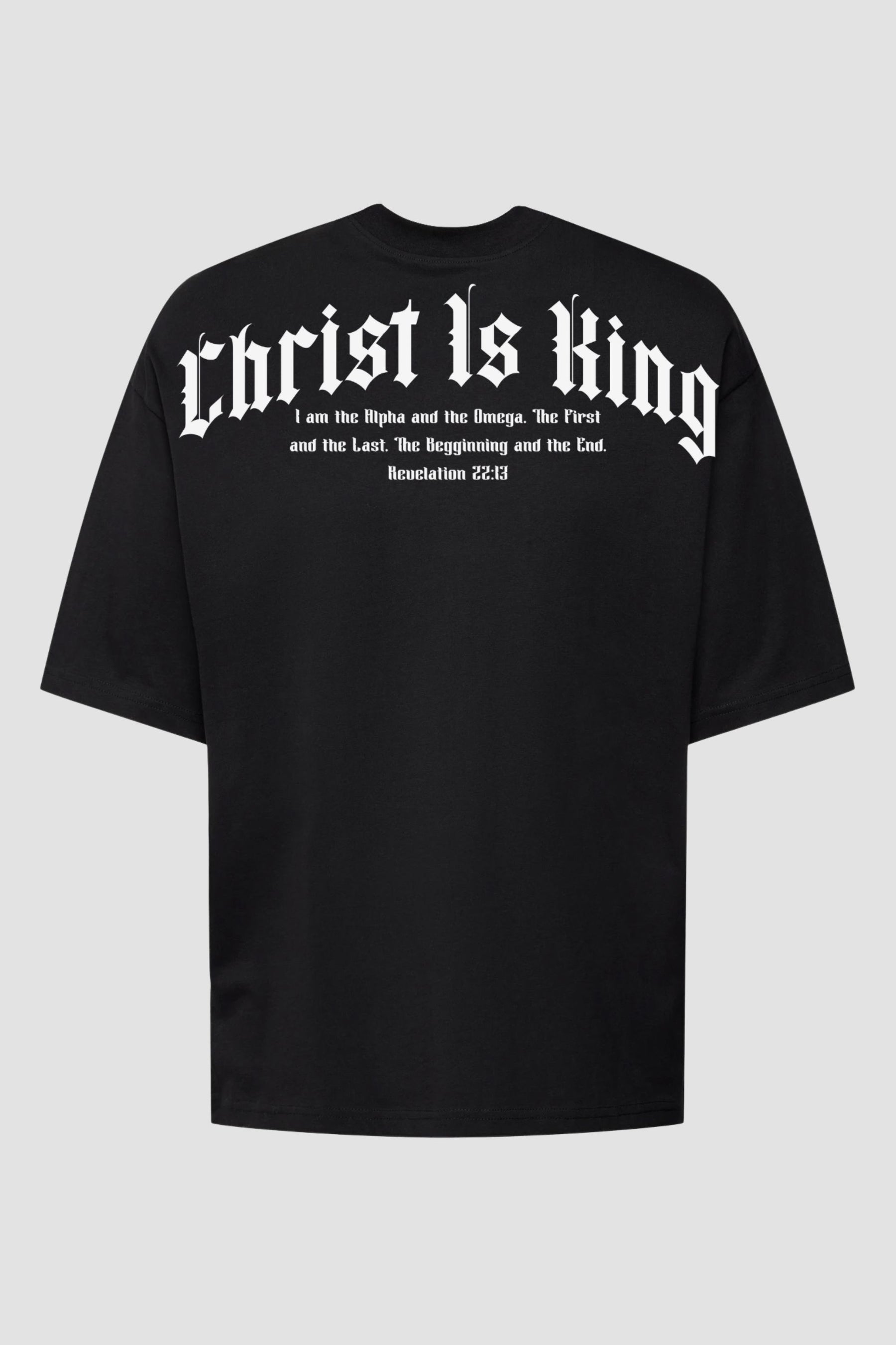 Oversized - Christ Is King God Tier P Preta Masculino