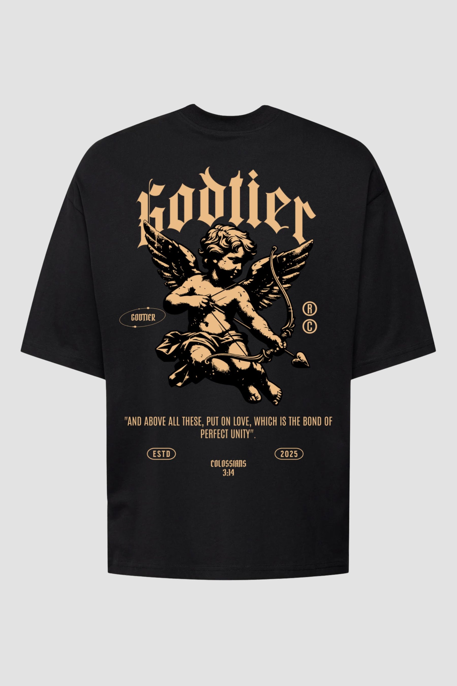 Oversized Cupido GodTier P Preto Feminino