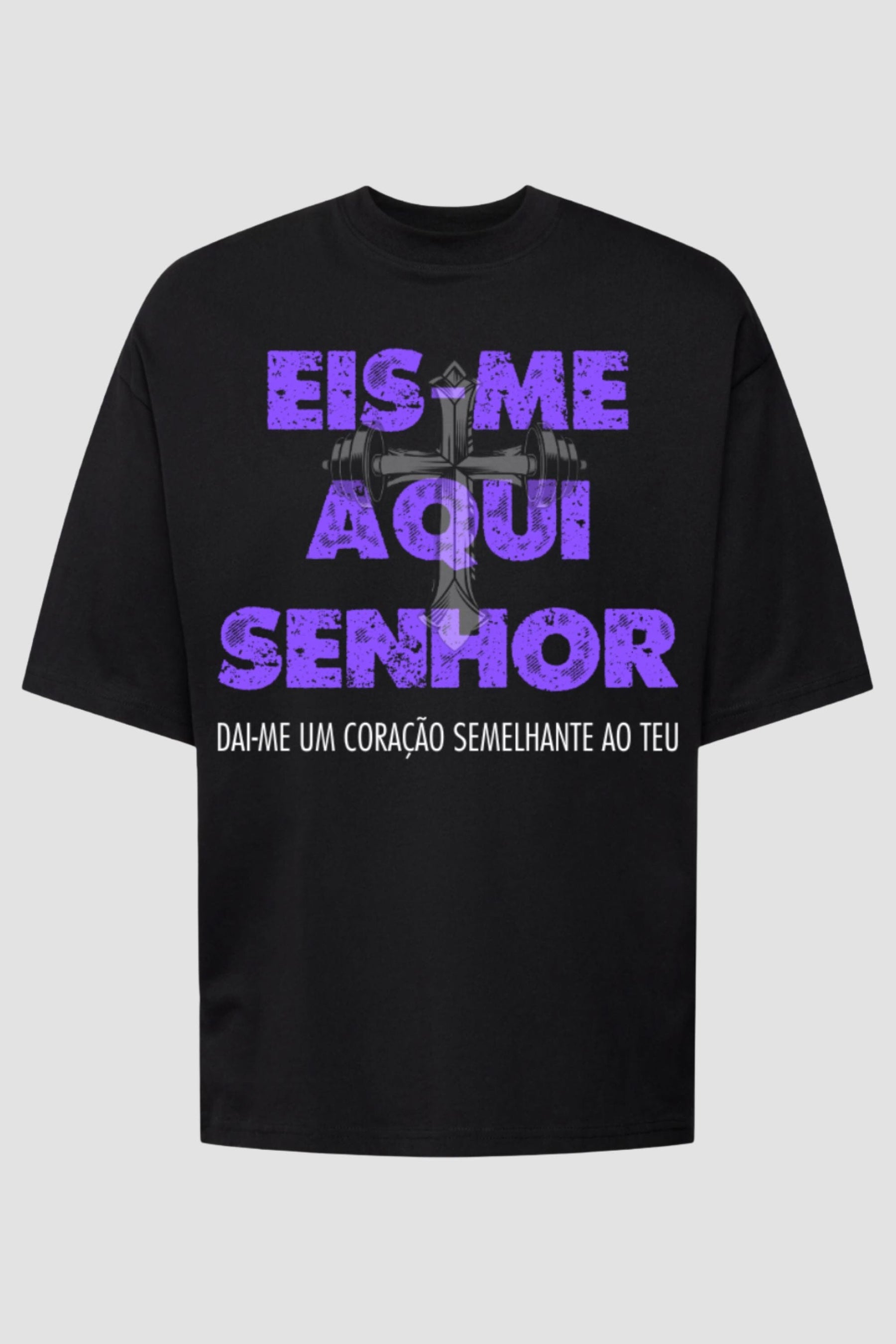 Oversized - Eis-me Aqui Senhor God Tier P Preta Masculino