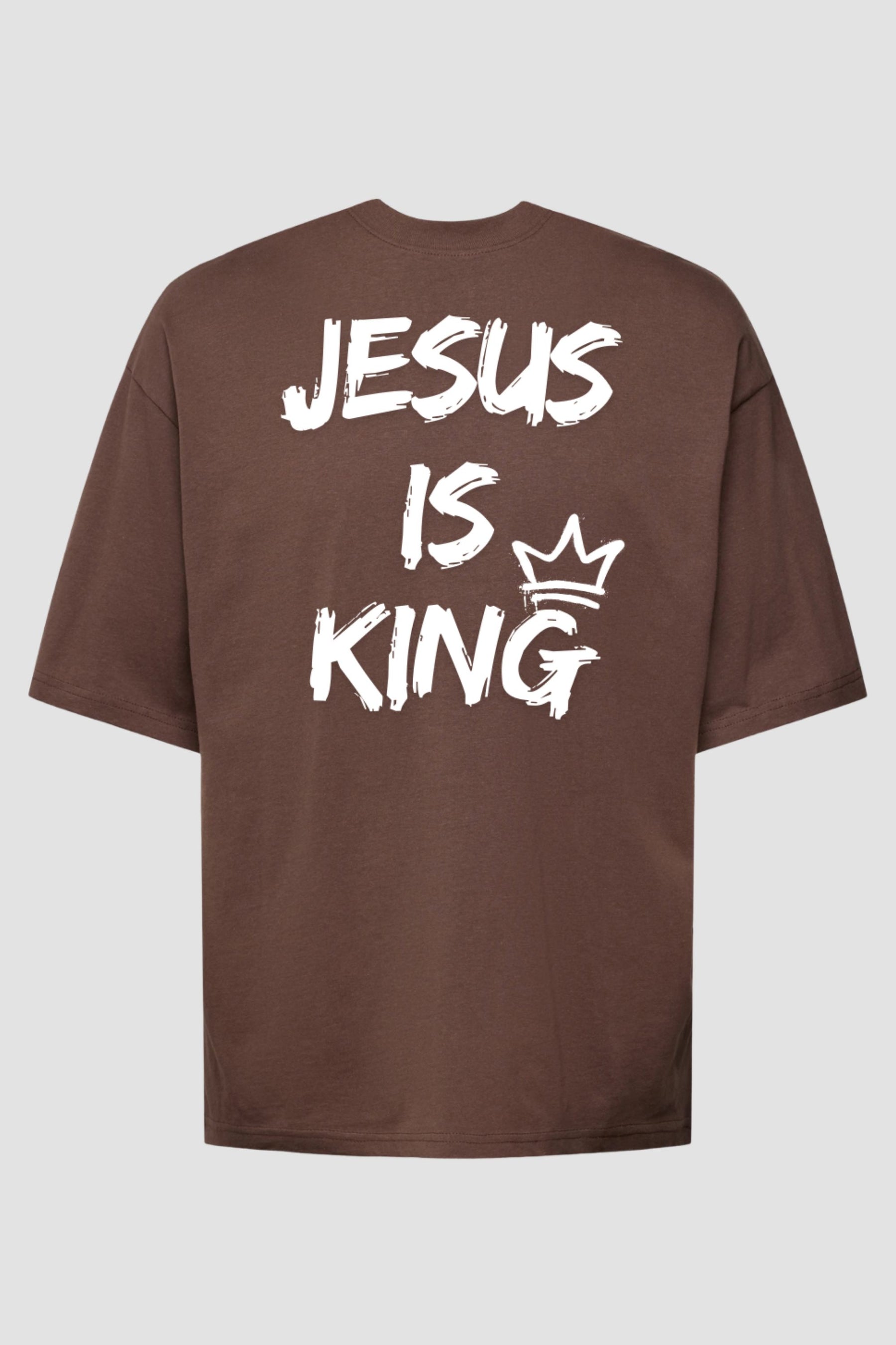 Oversized - Jesus Is King Coroa God Tier P Chocolate Masculino