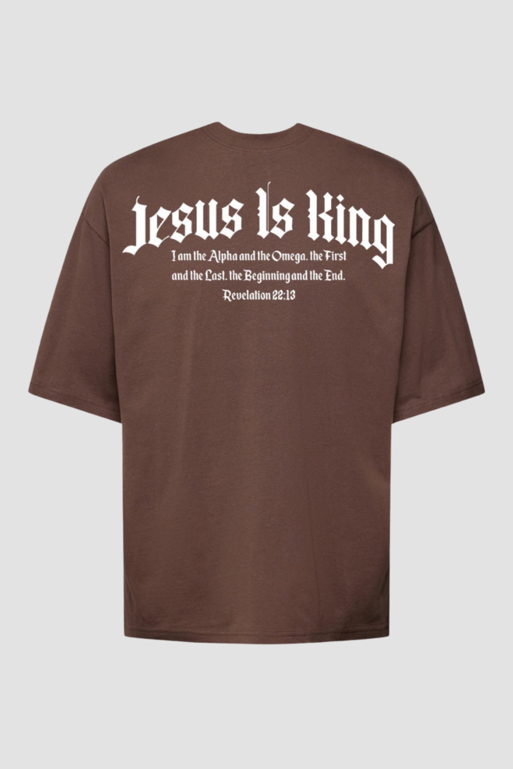 Oversized - Jesus Is King God Tier P Chocolate