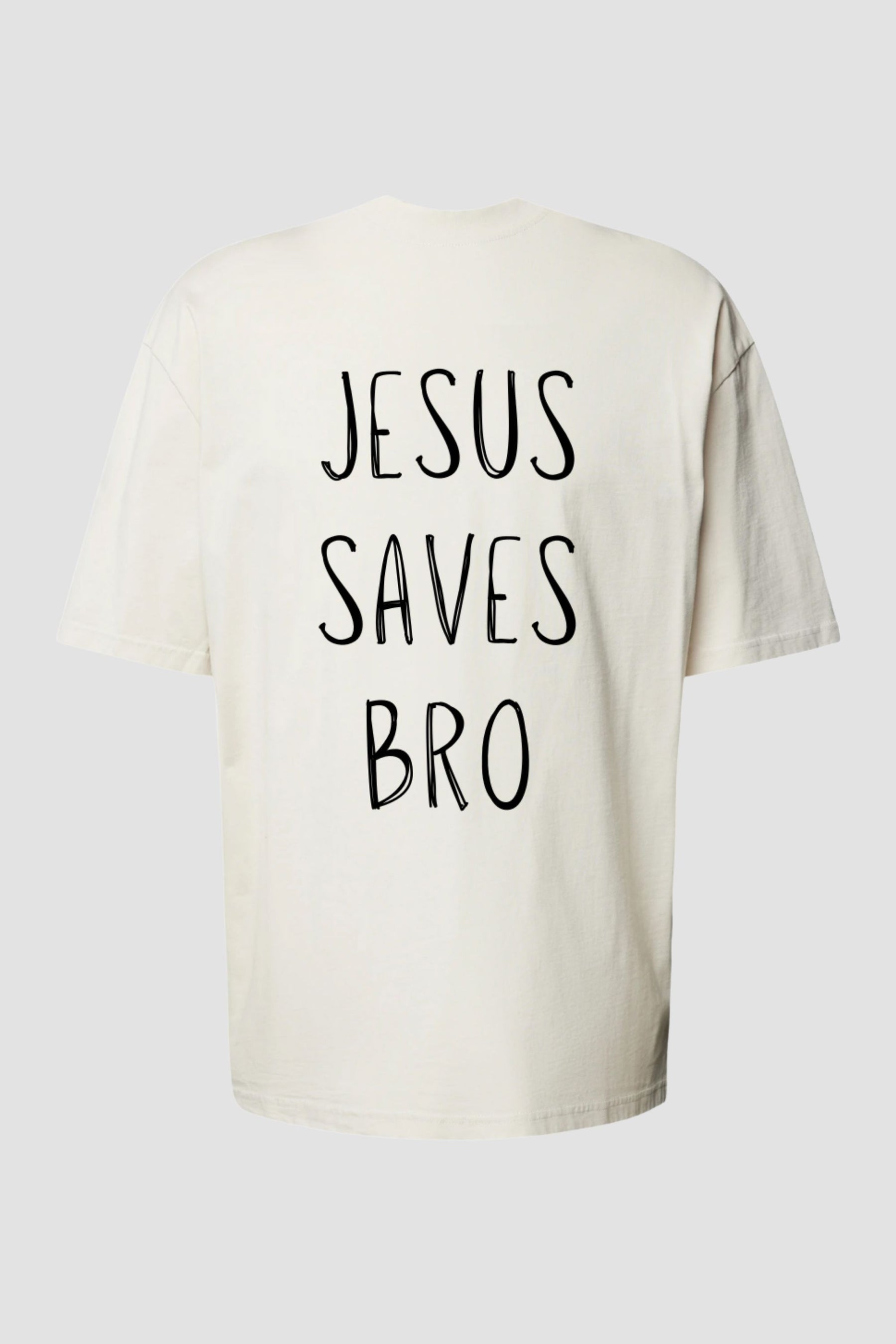 Oversized - Jesus Saves Bro God Tier P Off-White Masculino