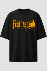 Camiseta oversized GODTIER estampa Handwrite Amarela — foto 1