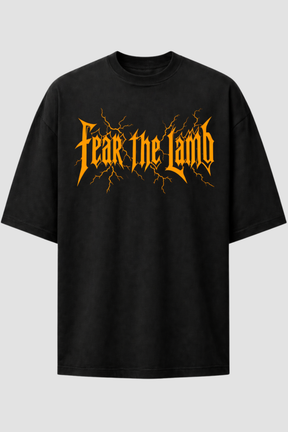Camiseta oversized GODTIER estampa Handwrite Amarela — foto 1