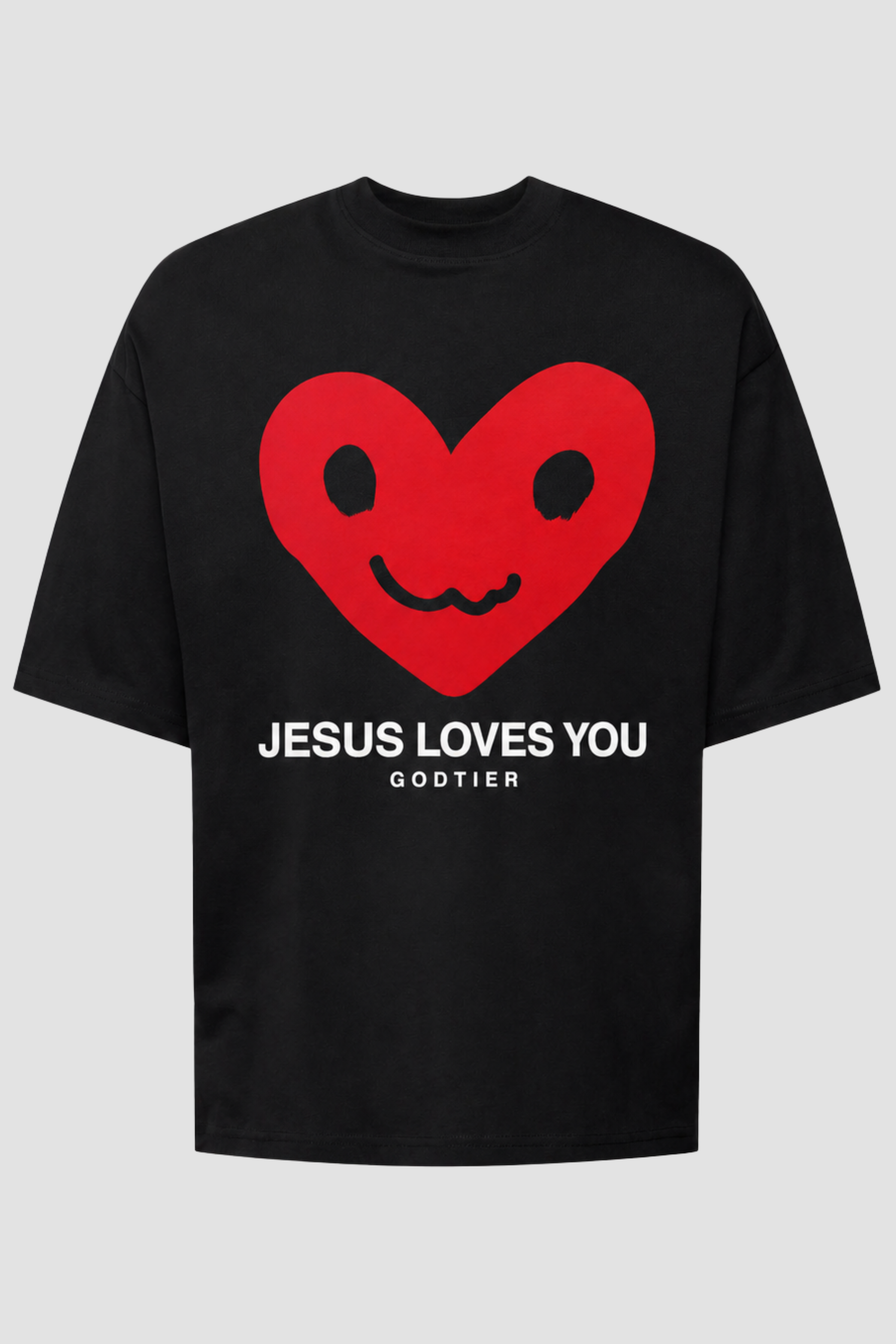 Camiseta oversized GODTIER estampa Heart — foto 3