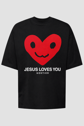 Camiseta oversized GODTIER estampa Heart — foto 3