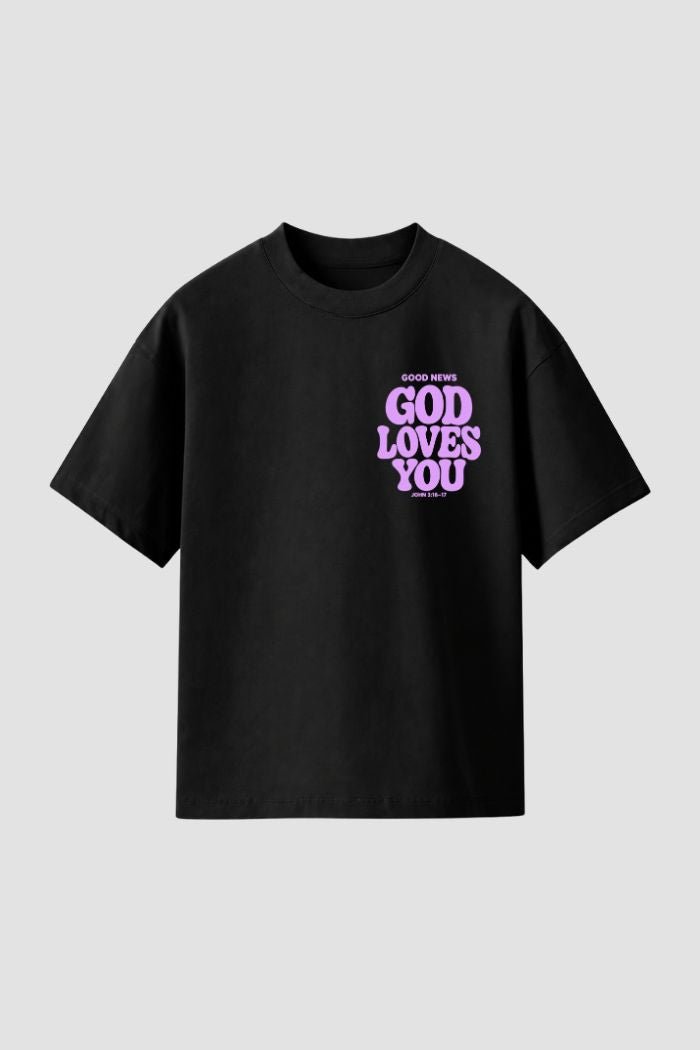 Camiseta Regular Fit GOD HEAVY™ - God Loves You
