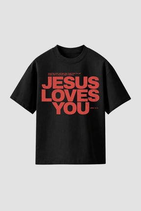 Camiseta Regular Fit GOD HEAVY™ - Jesus Loves You