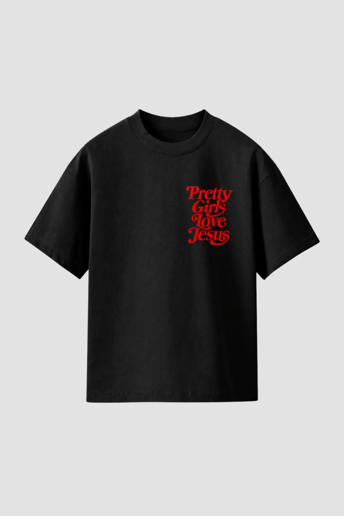 Camiseta Regular Fit GOD HEAVY™ - Pretty Girls Love Jesus