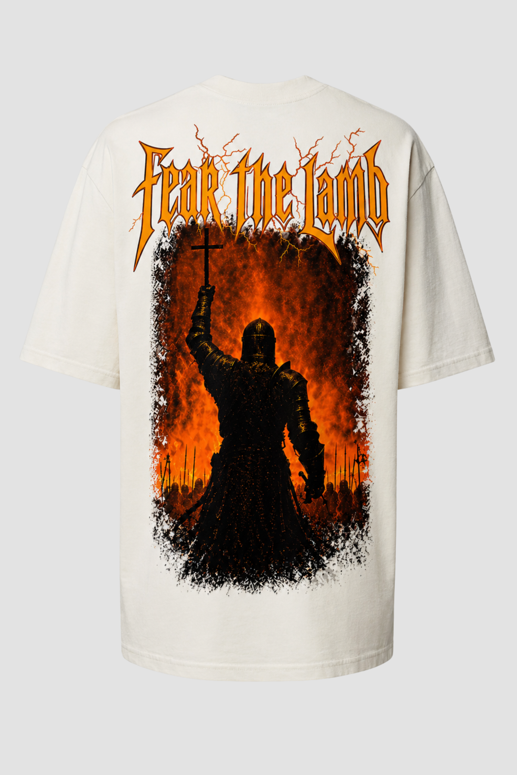 Camiseta oversized GODTIER estampa Guerreiro — foto 3