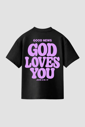 Camiseta Regular Fit GOD HEAVY™ - God Loves You