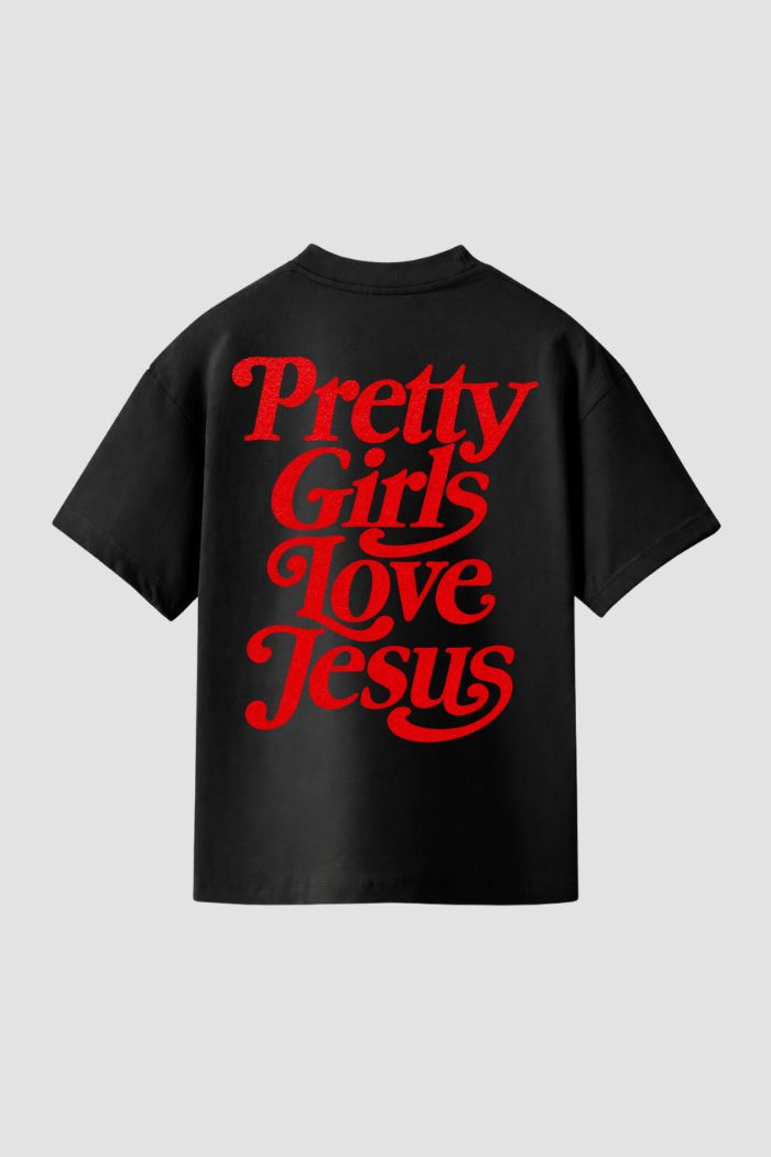 Camiseta Regular Fit GOD HEAVY™ - Pretty Girls Love Jesus