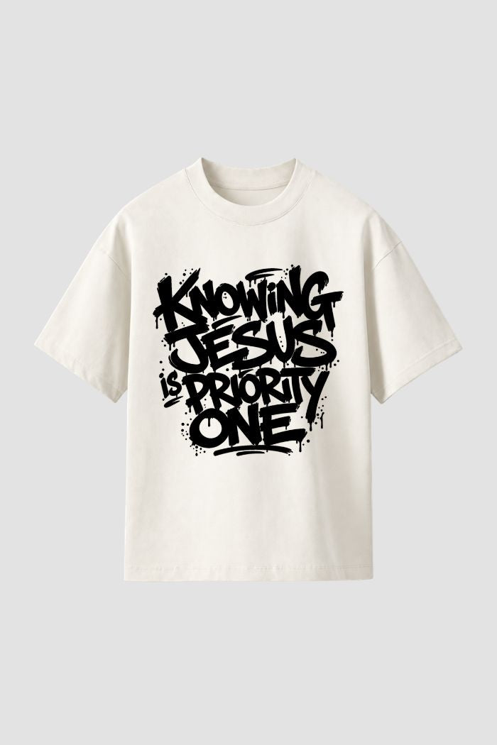 Camiseta Regular Fit GOD HEAVY™ - Knowing Jesus