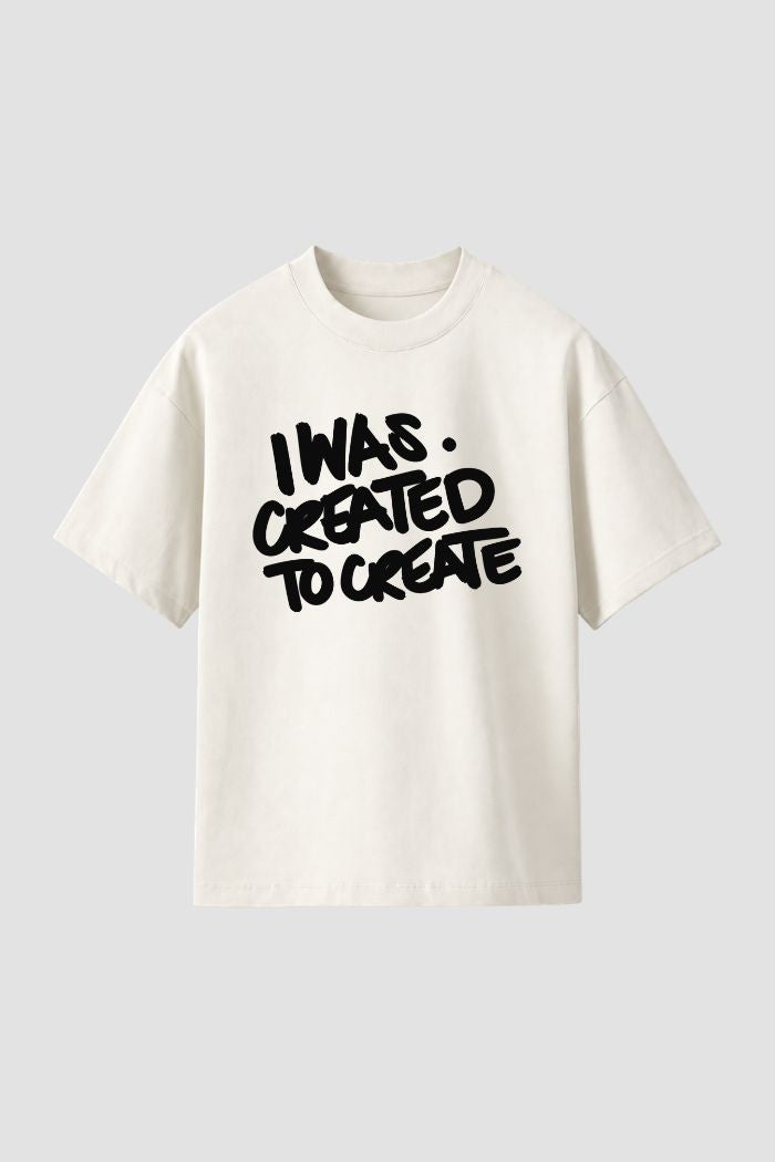 Camiseta Regular Fit GOD HEAVY™ - Created to Create