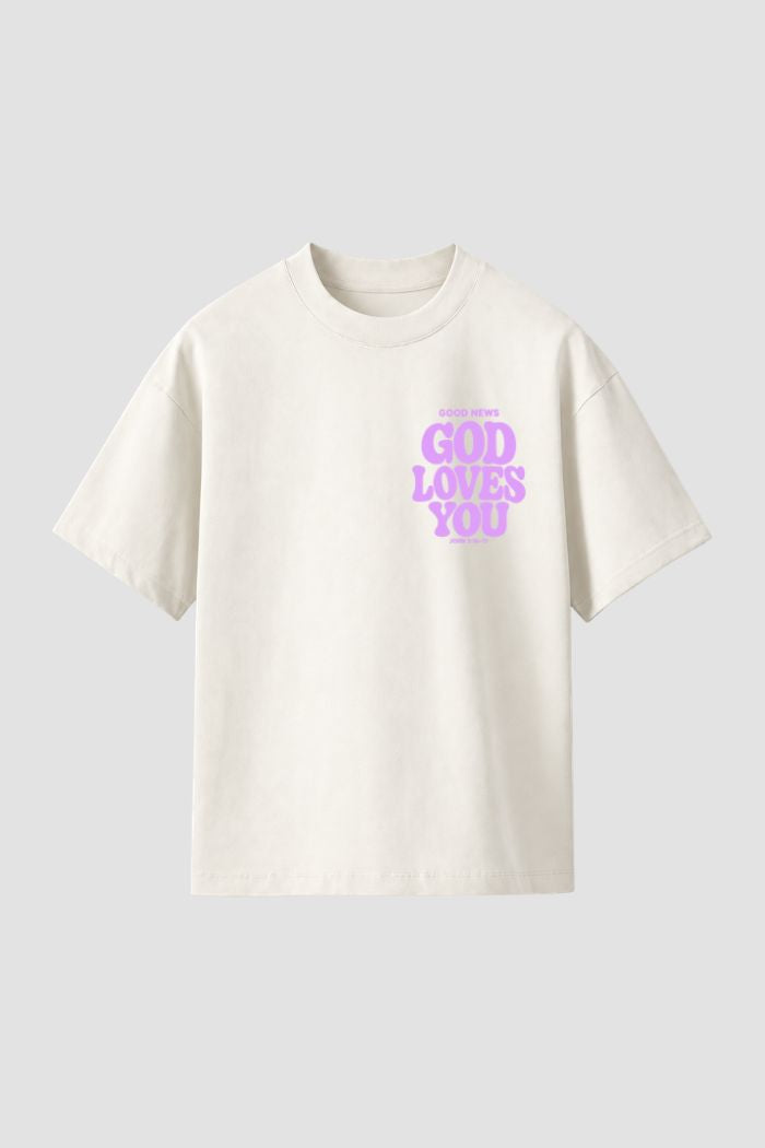 Camiseta Regular Fit GOD HEAVY™ - God Loves You