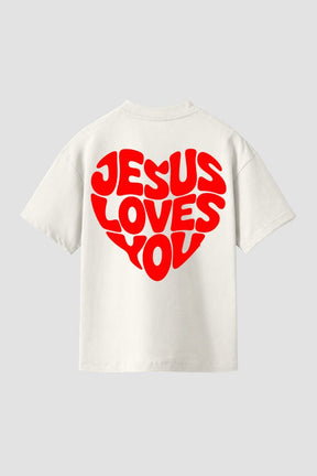 Camiseta Regular Fit GOD HEAVY™ - Jesus Loves You