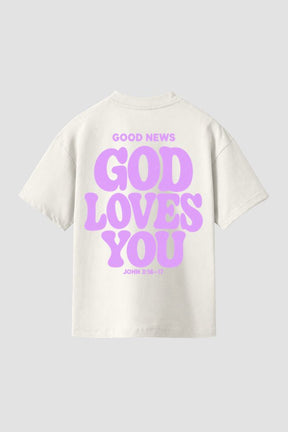Camiseta Regular Fit GOD HEAVY™ - God Loves You