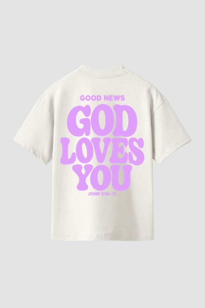 Camiseta Regular Fit GOD HEAVY™ - God Loves You