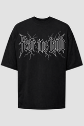 Camiseta oversized GODTIER estampa Fear the Lamb Branca — foto 1