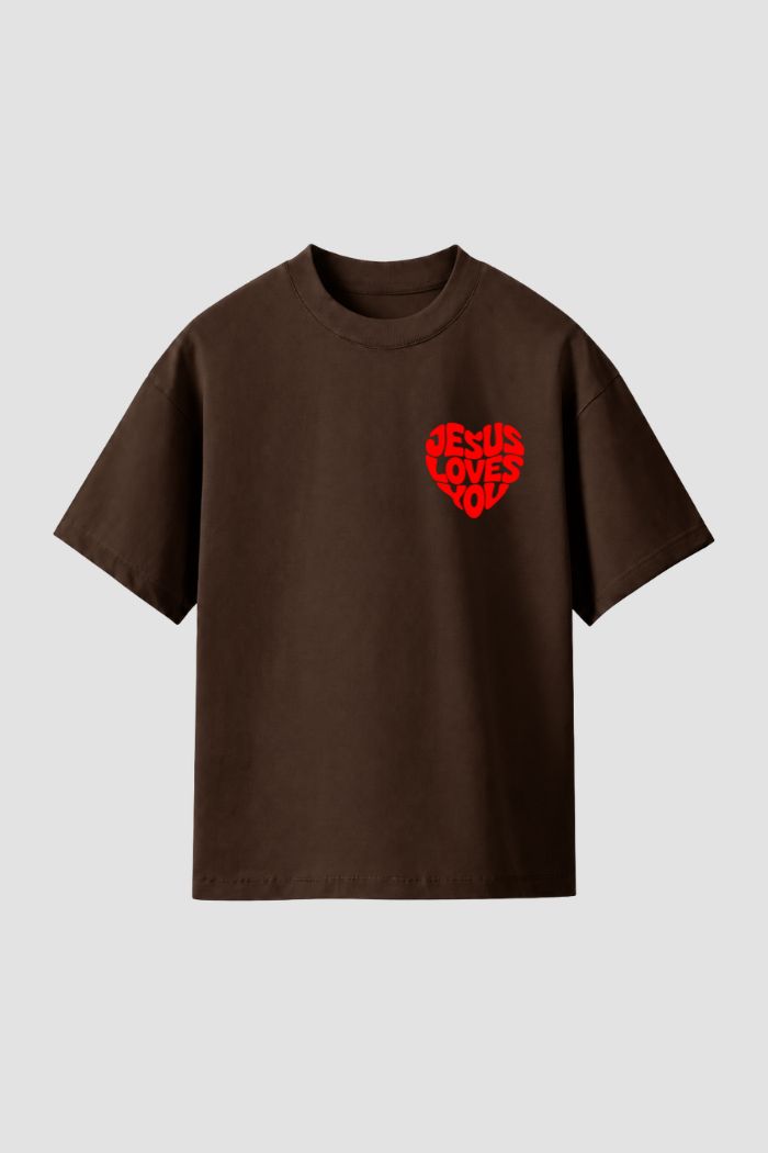 Camiseta Regular Fit GOD HEAVY™ - Jesus Loves You