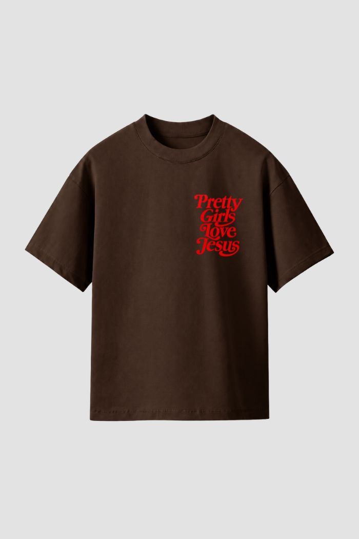 Camiseta Regular Fit GOD HEAVY™ - Pretty Girls Love Jesus