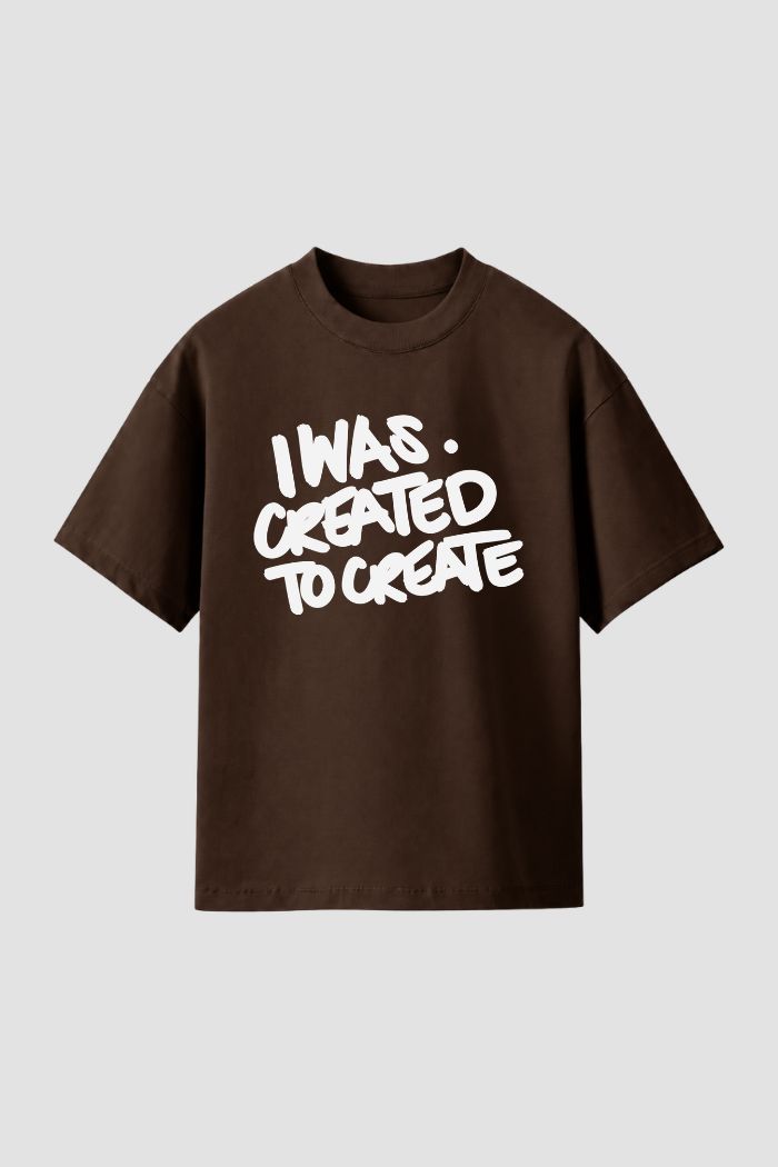 Camiseta Regular Fit GOD HEAVY™ - Created to Create