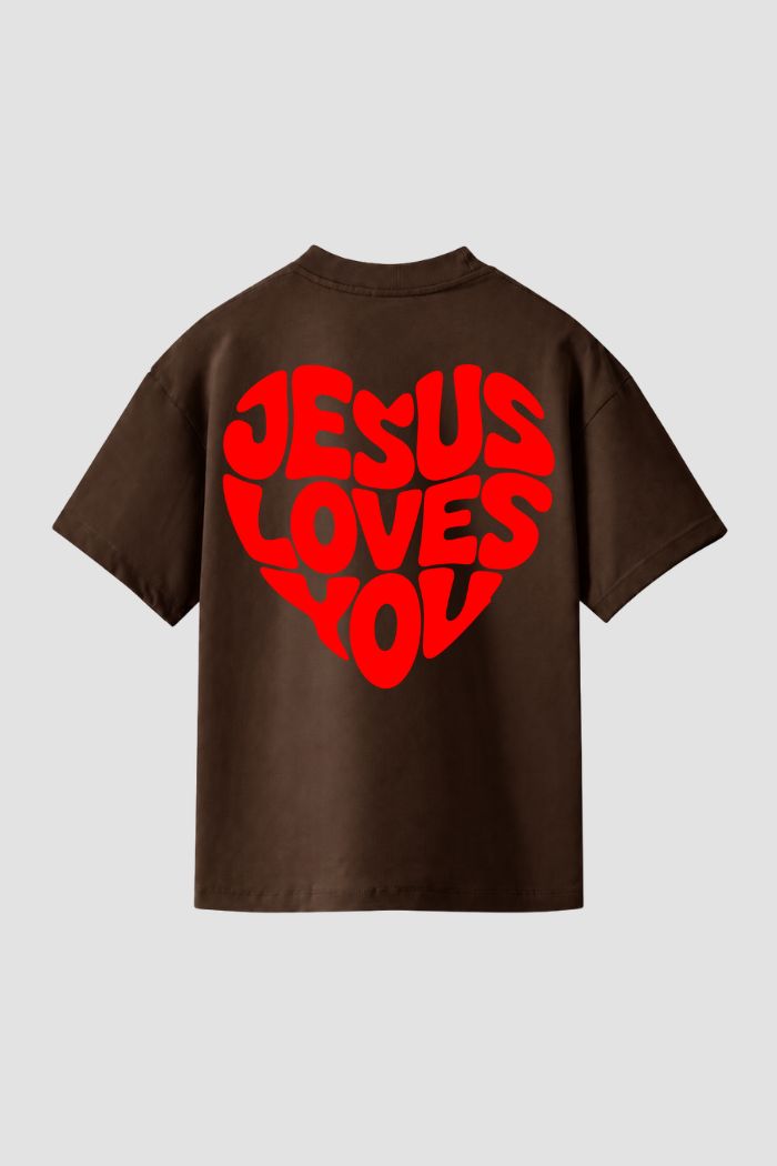 Camiseta Regular Fit GOD HEAVY™ - Jesus Loves You
