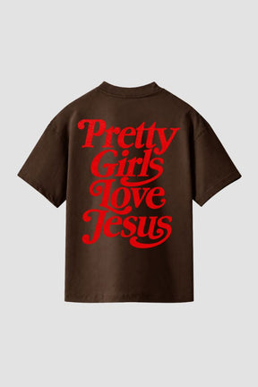 Camiseta Regular Fit GOD HEAVY™ - Pretty Girls Love Jesus