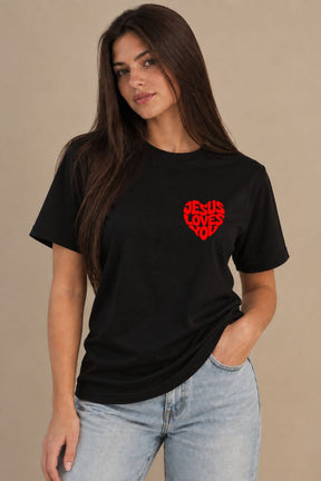 Camiseta Regular Fit GOD HEAVY™ - Jesus Loves You