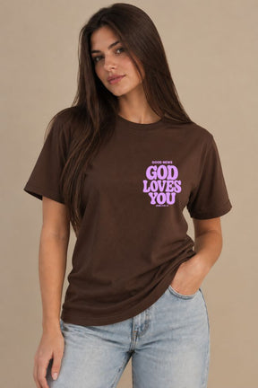 Camiseta Regular Fit GOD HEAVY™ - God Loves You
