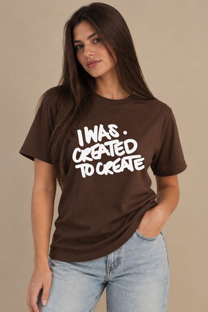 Camiseta Regular Fit GOD HEAVY™ - Created to Create