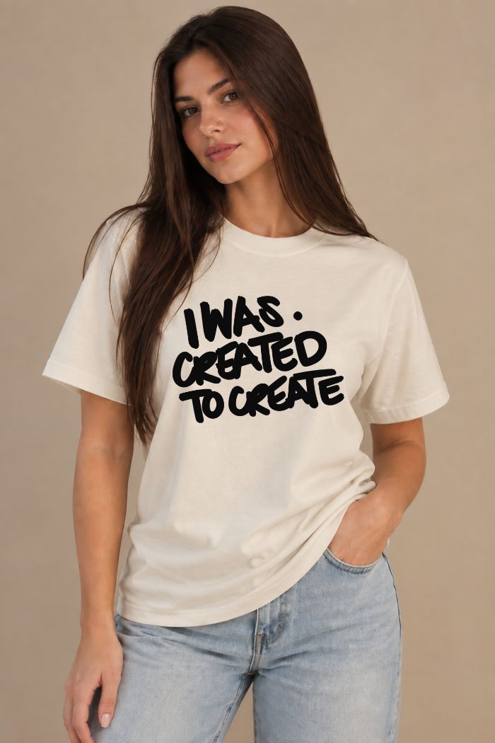 Camiseta Regular Fit GOD HEAVY™ - Created to Create