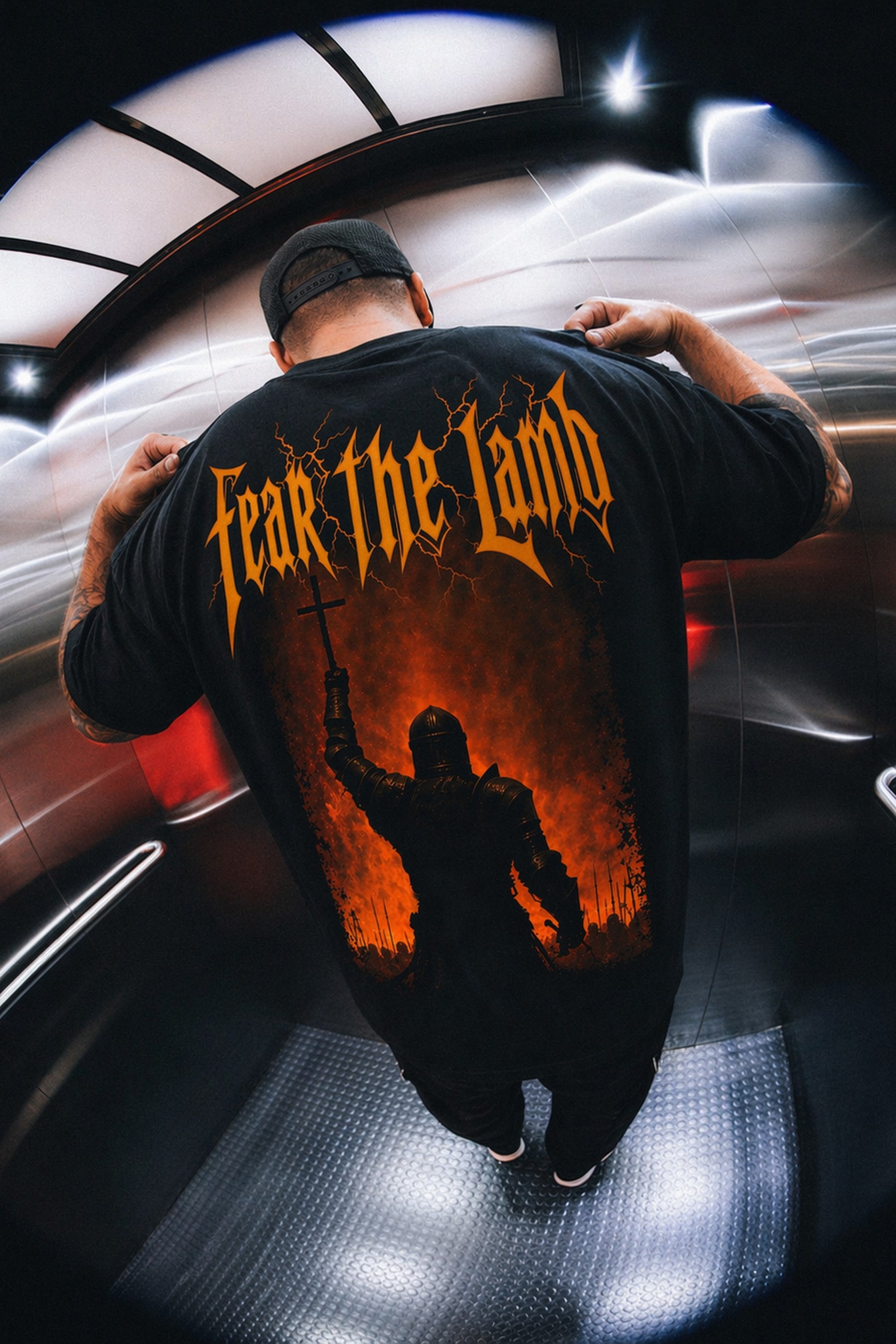 Camiseta oversized GODTIER estampa Guerreiro — foto 2