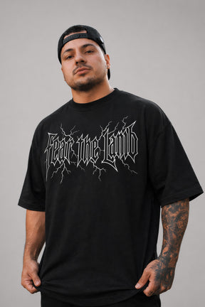 Camiseta oversized GODTIER estampa Fear the Lamb Branca — foto 4