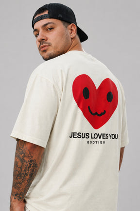 Camiseta oversized GODTIER estampa Heart — foto 2
