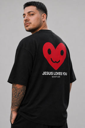 Camiseta oversized GODTIER estampa Heart — foto 4