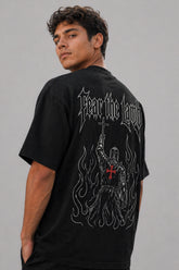 Camiseta oversized GODTIER estampa Draw Fear the Lamb — foto 2