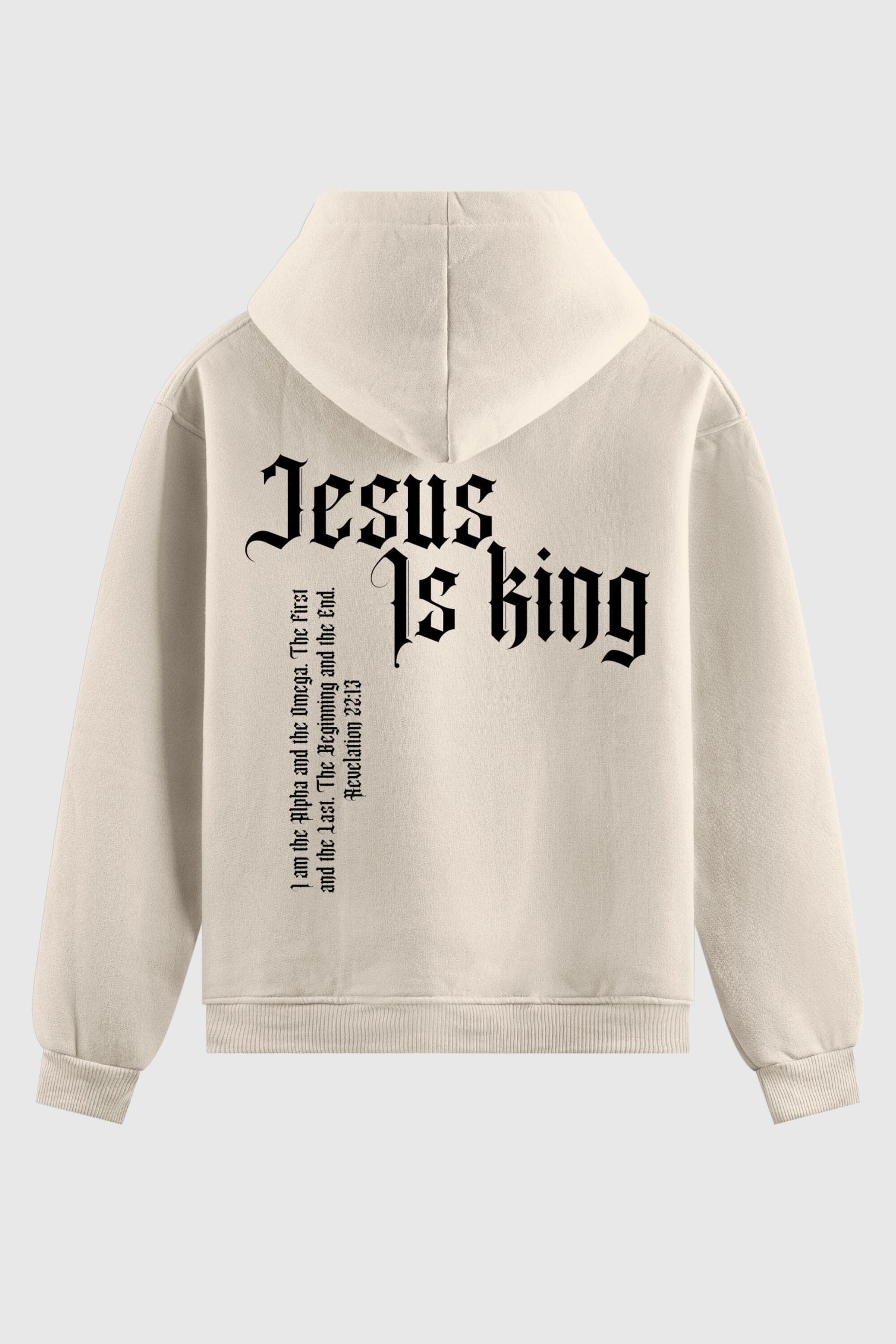 Moletom - Jesus is King God Tier P Branco 
