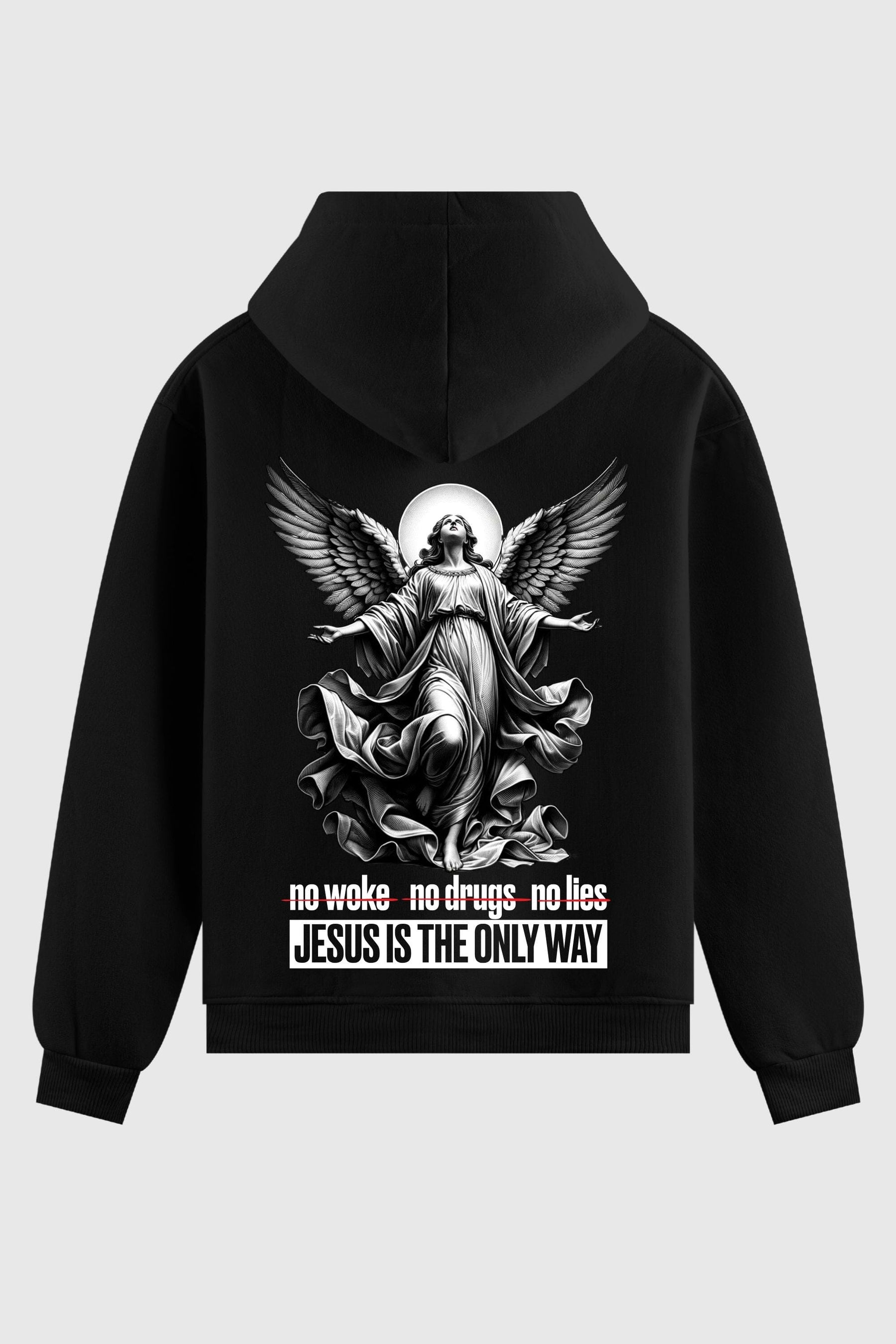 Moletom - Jesus Is the Only Way God Tier P Preto 