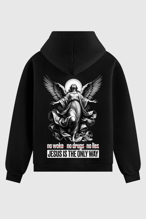 Moletom - Jesus Is the Only Way God Tier P Preto 