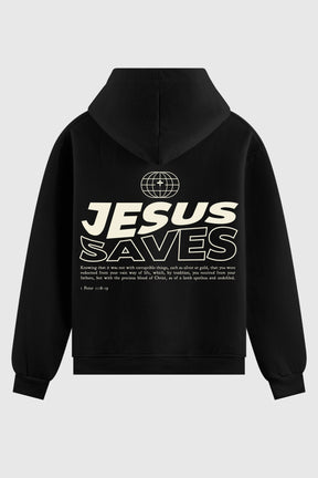 Moletom - Jesus Saves God Tier P Preto 